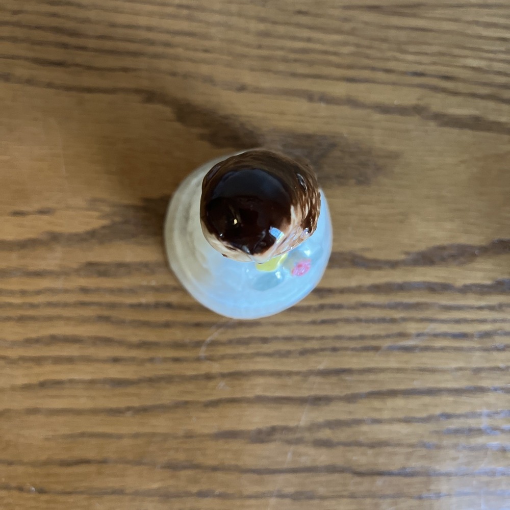 Vintage Price Products Porcelain Bell Owl Rose Made In Taiwan Glossy Finish MCM‎ - Picture 6 of 9